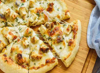 Alfredo Chicken Pizza